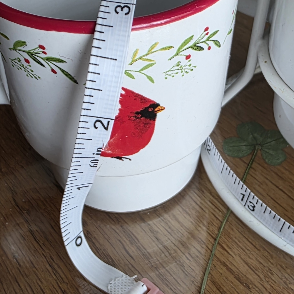 Cardinal Design Stackable Mugs Set - Picture 2 of 2